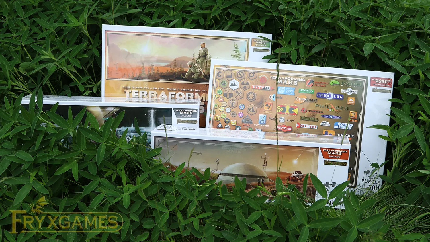 Terraforming Mars Puzzle Bundle pussel 4-pack motiv