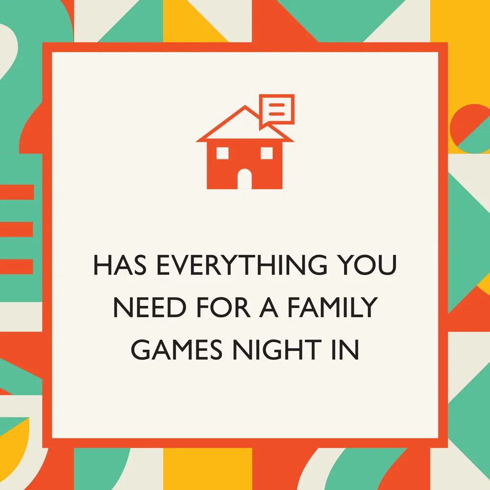 Games Room Family Game Night Gift Set frågespel 3-i-1