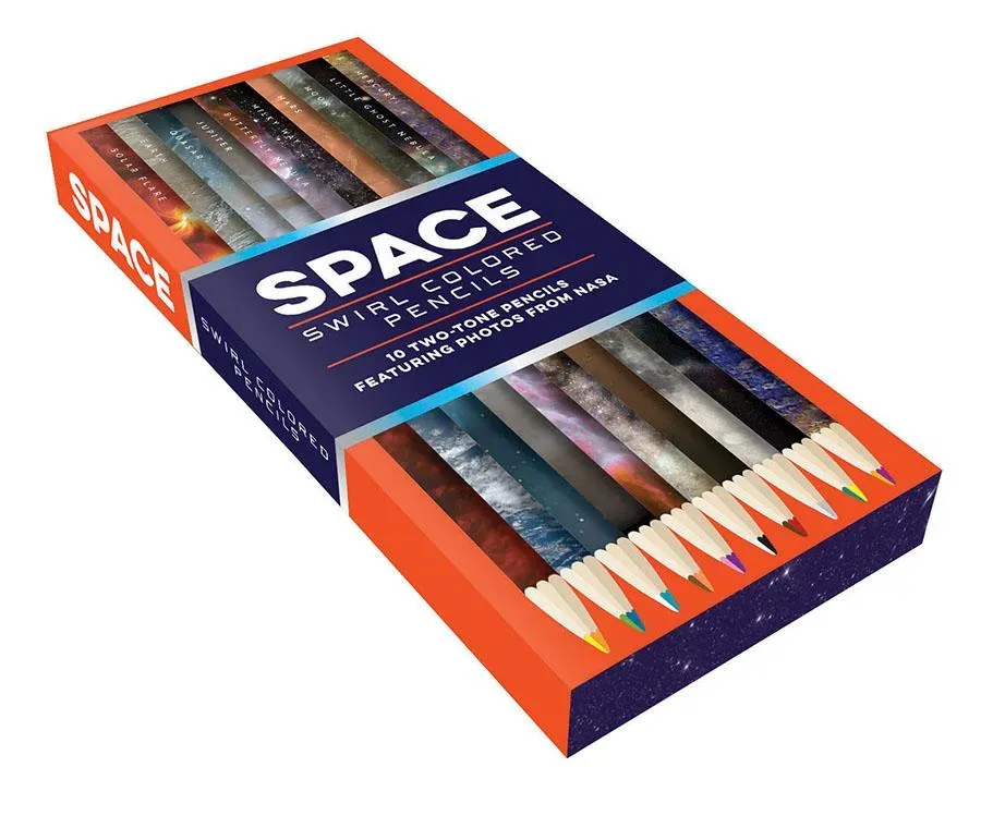Games Room Space Swirl färgpennor 10-pack NASA