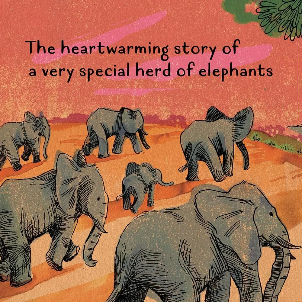 Games Room The Elephants Come Home bilderbok elefanter
