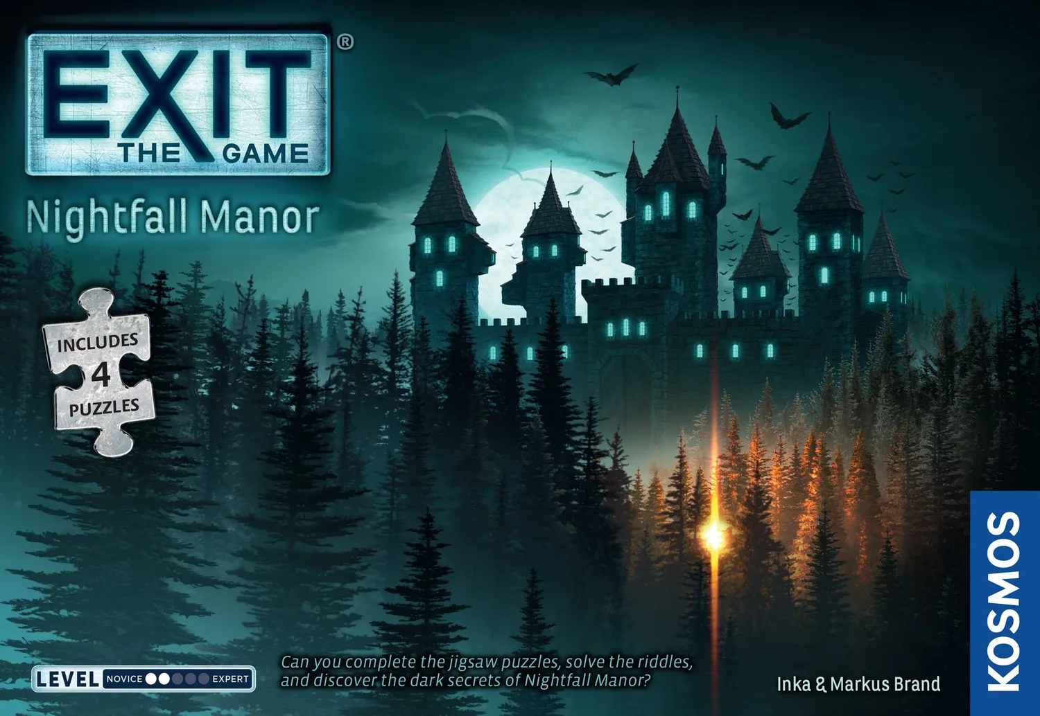 Kosmos Exit Nightfall Manor escapepusselspel med pussel