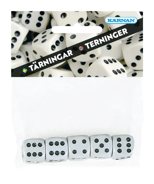 Yatzy Tärningar 5-pack reservtärningar sexsidiga
