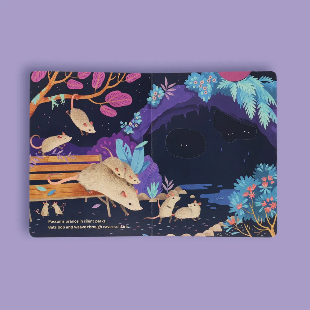 Games Room Moonlight Prance bilderbok dra-flikar nattdjur rim