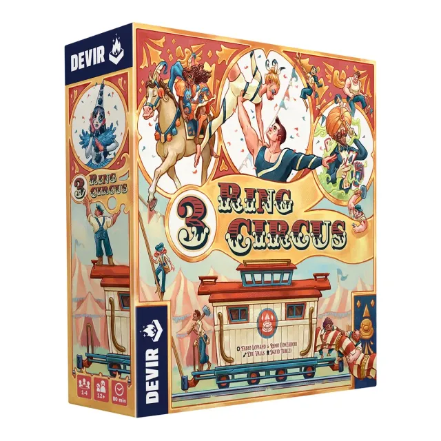 Kosmos 3 Ring Circus brädspel strategi cirkus