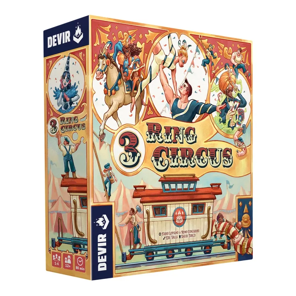 Kosmos 3 Ring Circus brädspel strategi cirkus