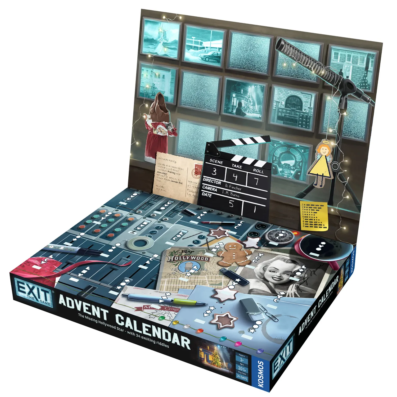 EXIT Advent Calendar The Missing Hollywood Star spel 24 luckor