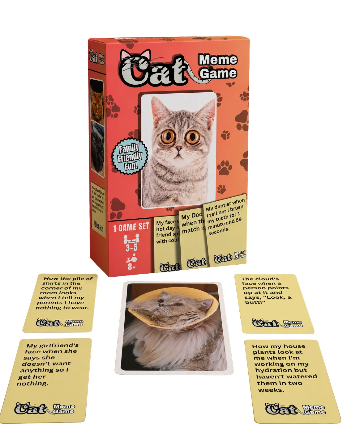Wilder Games Cat Meme Game partyspel 90 kort