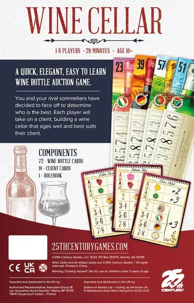 Dragon's Lair Wine Cellar sällskapsspel auktion 1–8 spelare