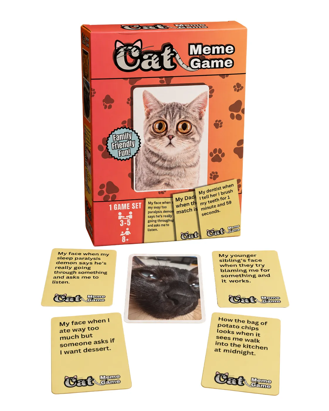 Wilder Games Cat Meme Game partyspel 90 kort