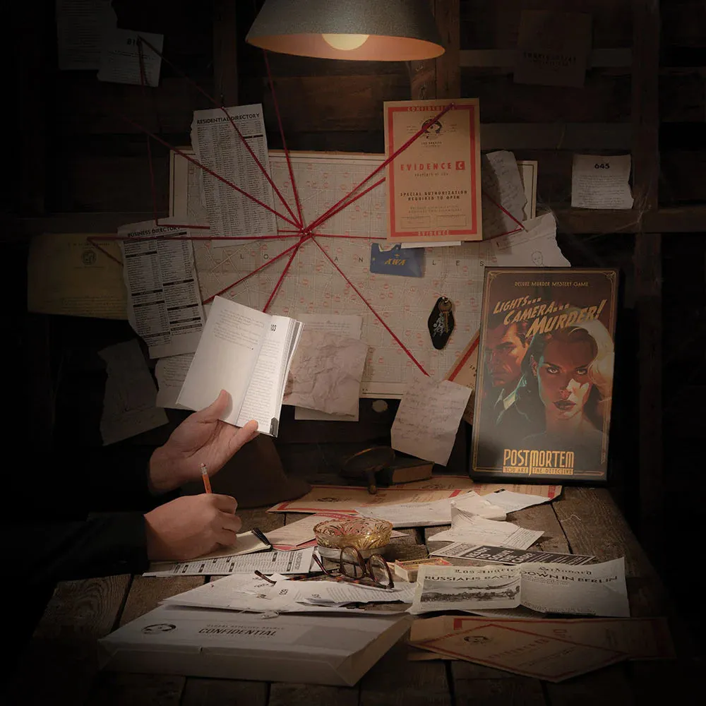 Postmortem Lights Camera Murder detektivspel 1-6 spelare