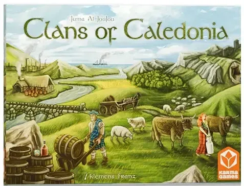 Clans of Caledonia brädspel strategispel ekonomi Skottland