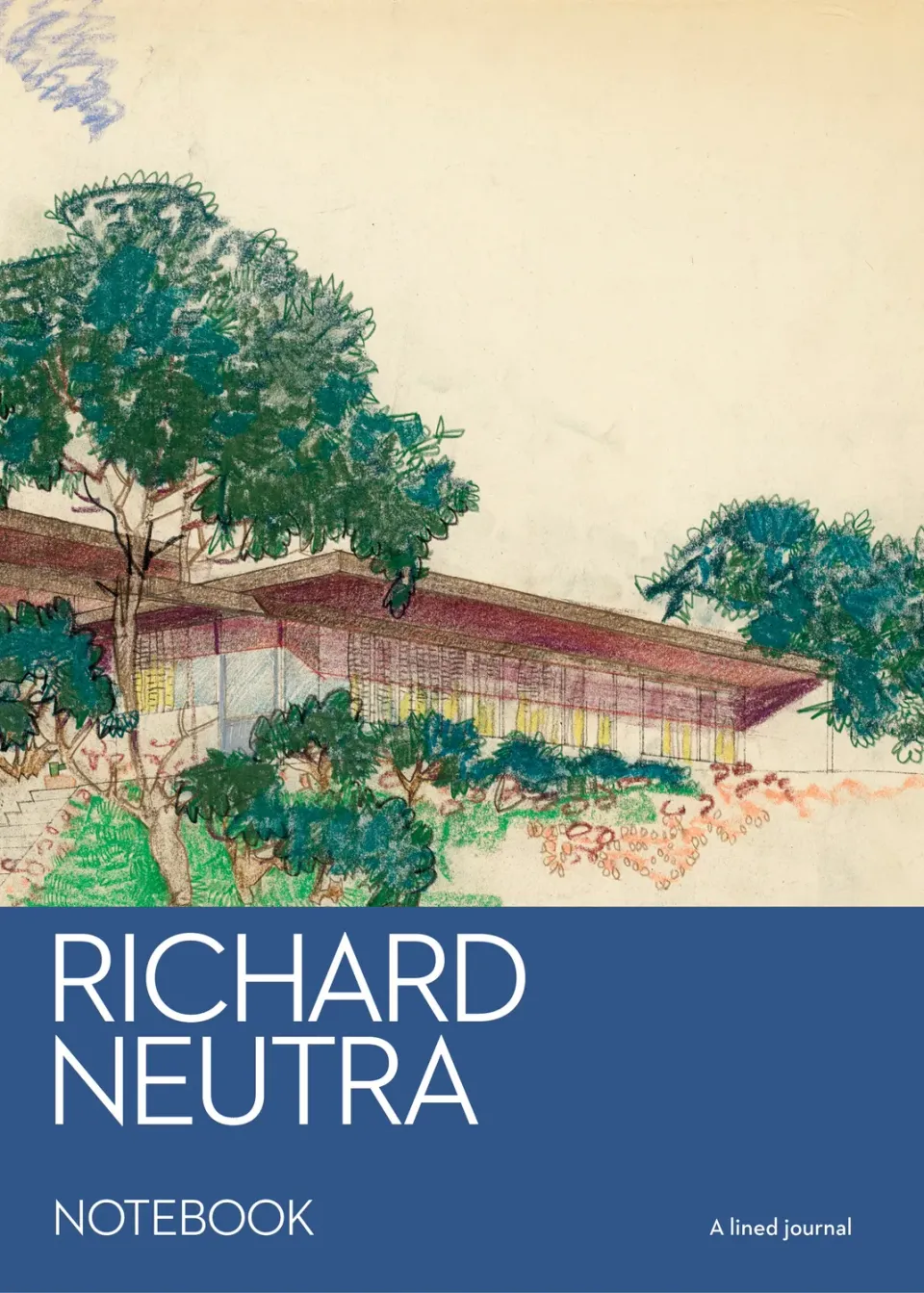 Games Room Richard Neutra Notebook anteckningsbok linjerad