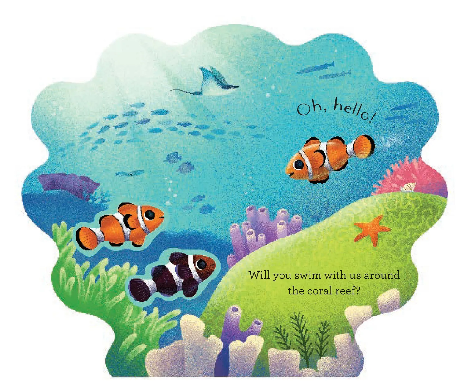 Games Room Hello Clownfish pekbok bandfigurer 0-5 år