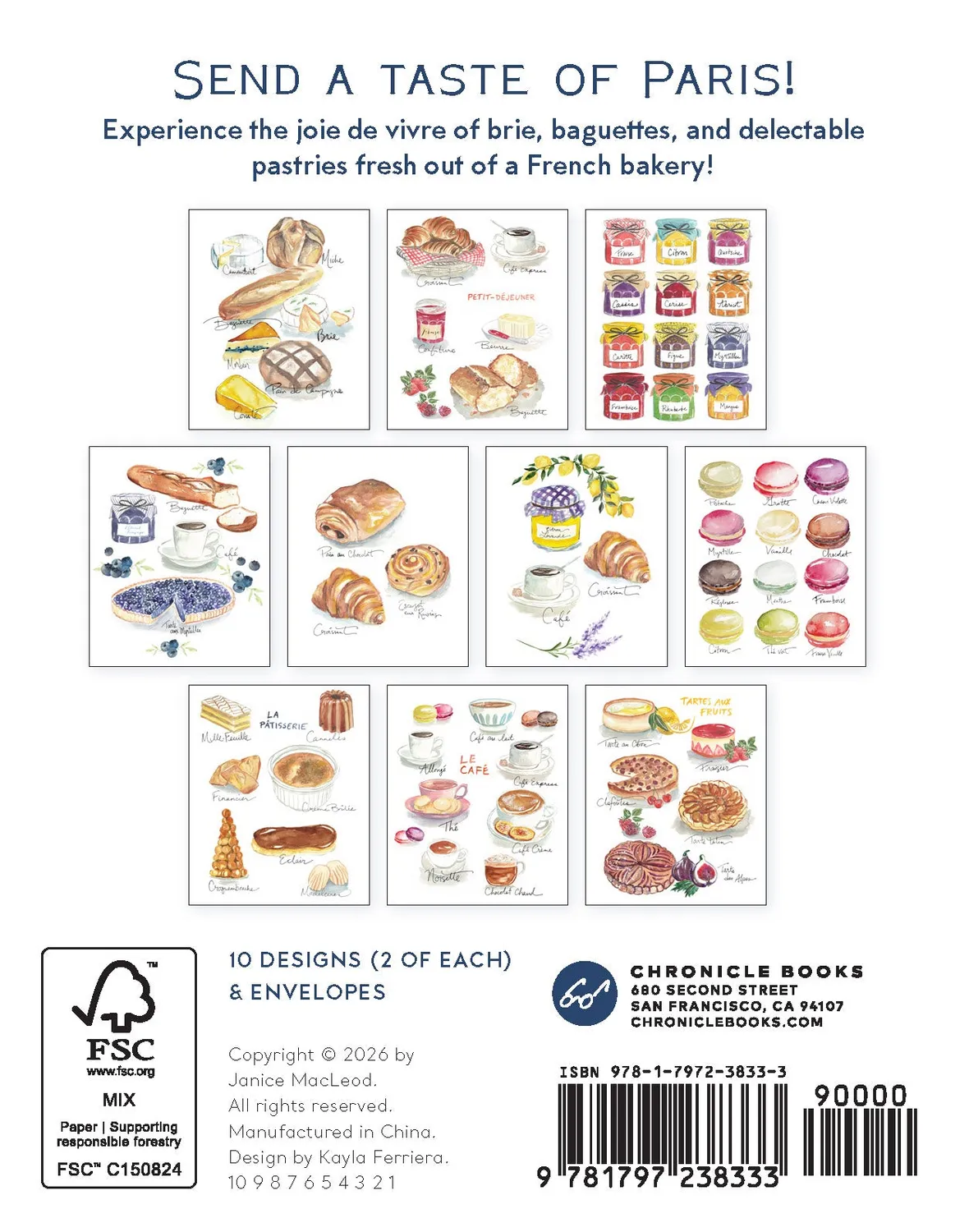 Games Room Brie & Baguette Notes kortset 20-pack