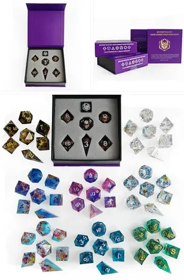 HYMGHO Mystery Full Matching Sharp Edge tärningsset 7-delar