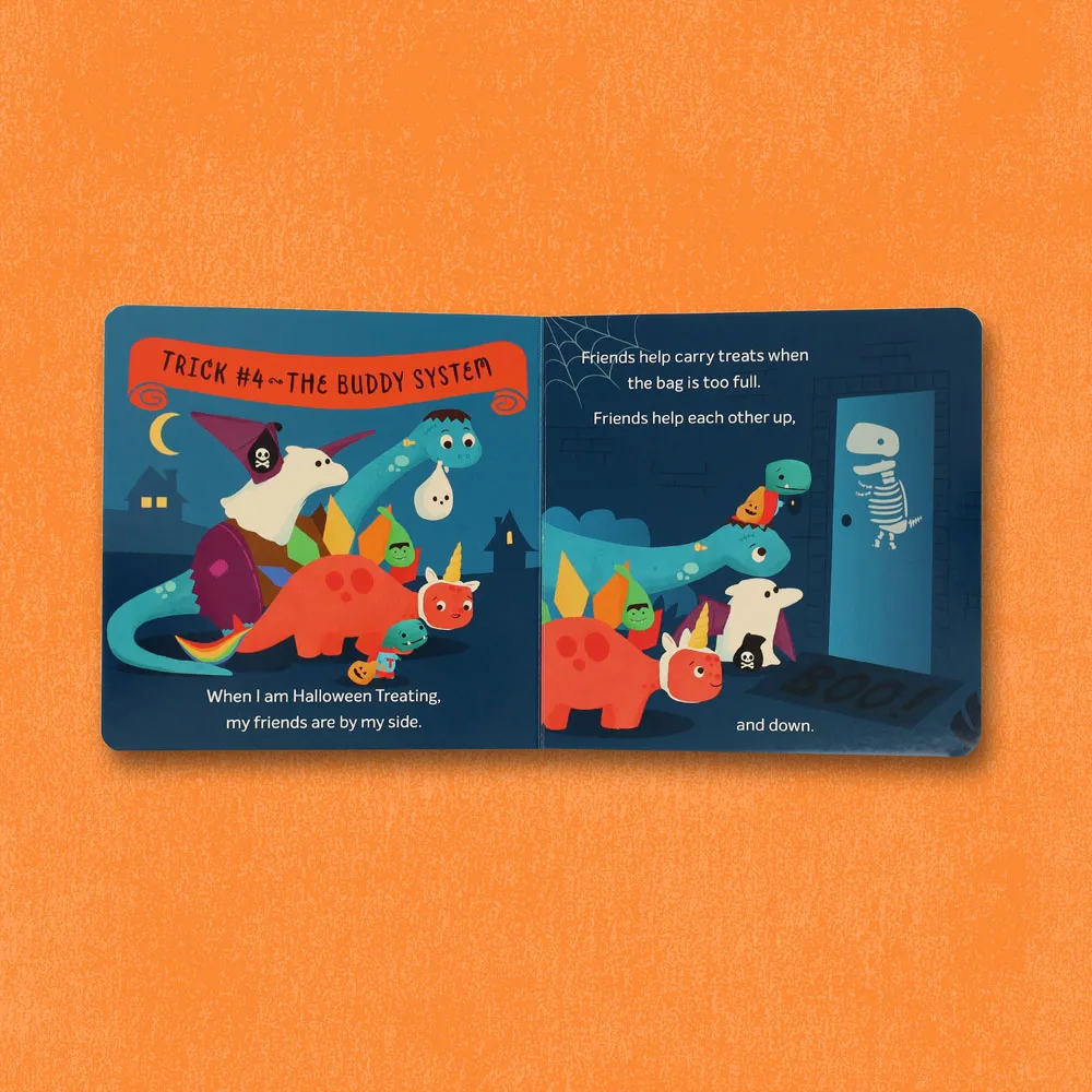 Games Room Tiny T. Rex Tricks of Treating bilderbok halloween