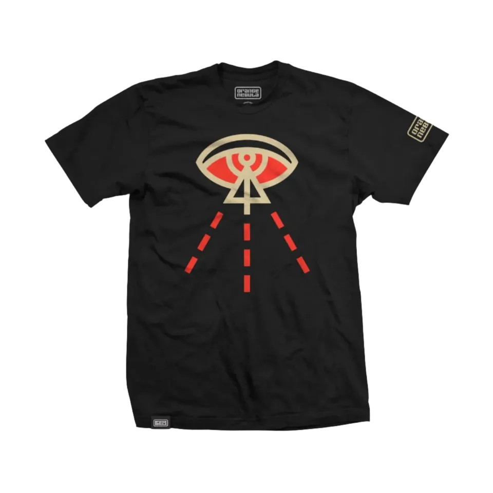 Orange Nebula Discovery Tee t-shirt bomull S-4XL