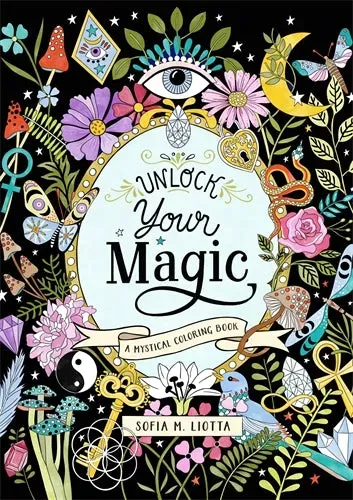 Mystical Coloring Book Unlock Your Magic målarbok A4