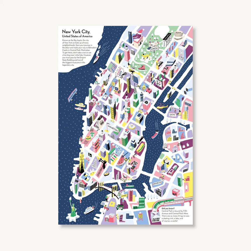 Games Room City Mazes Around the World pysselbok labyrinter