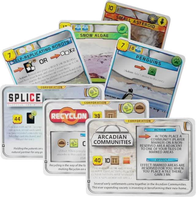 Terraforming Mars Promo Pack kortspel 7 kort