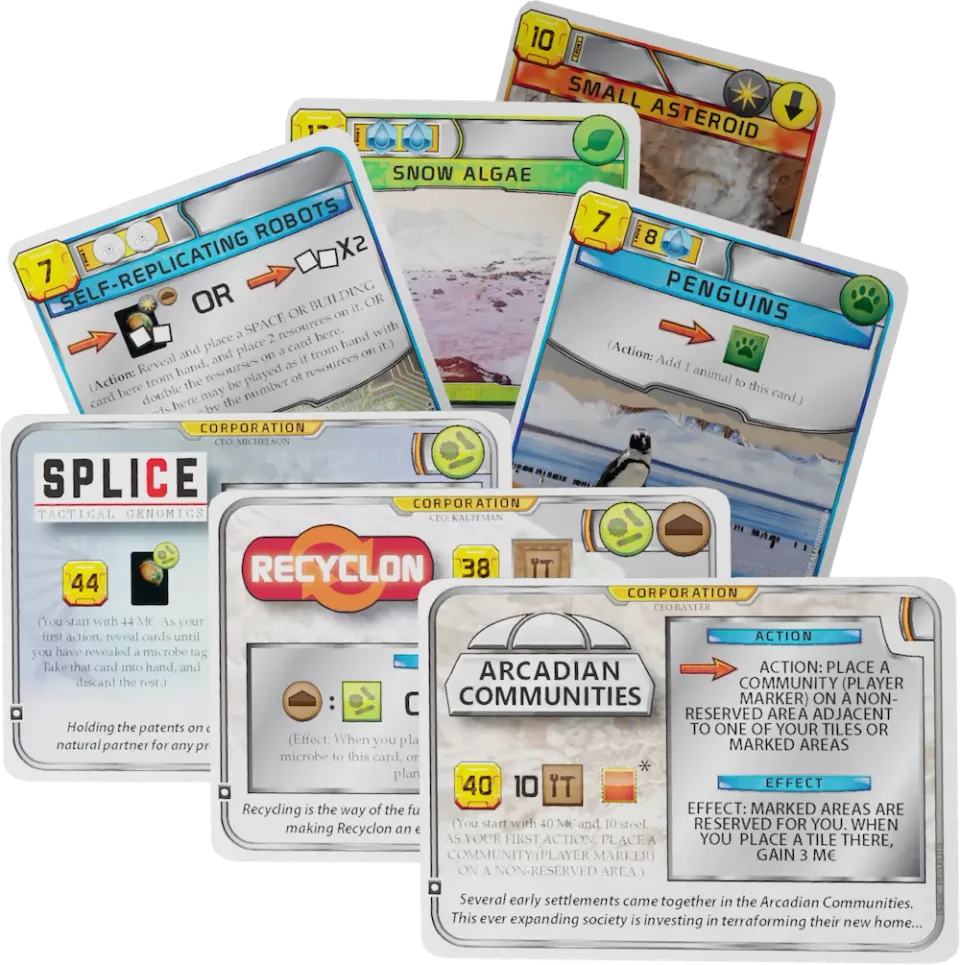 Terraforming Mars Promo Pack kortspel 7 kort