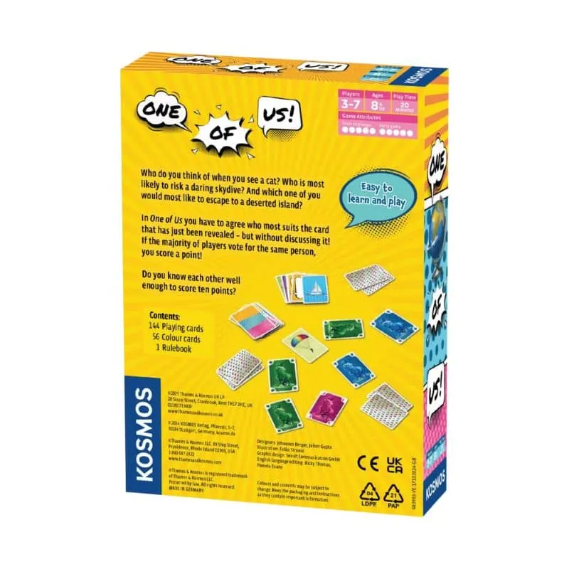 Kosmos One of Us partyspel samarbete 10 poäng