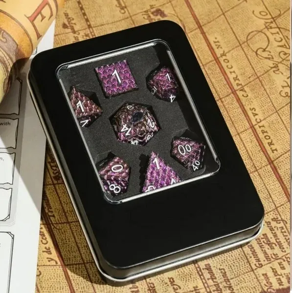Dragon's Lair Metallic Dragon Scale Dark Rose tärningsset