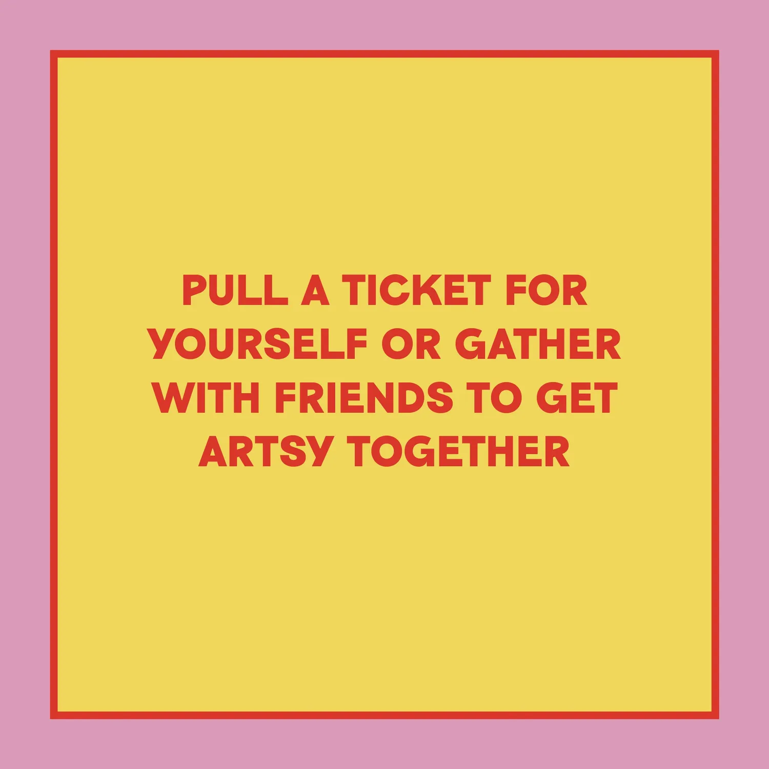 Games Room Take-a-Ticket Creativity ask 200 biljetter