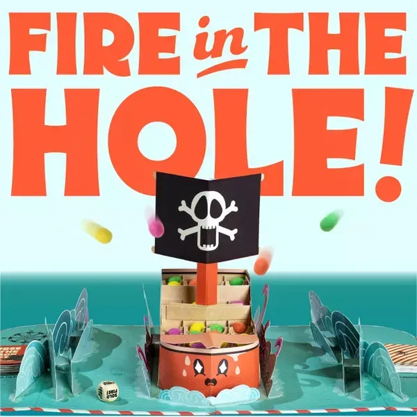 Fire in the Hole piratspel familjespel 2-4 spelare engelska