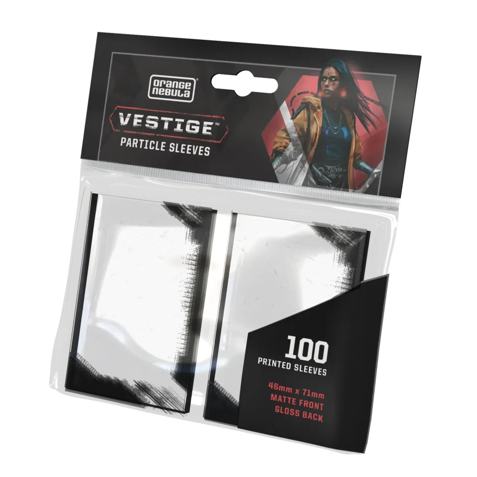 Orange Nebula Vestige kortskydd tryckta 3-pack partiklar