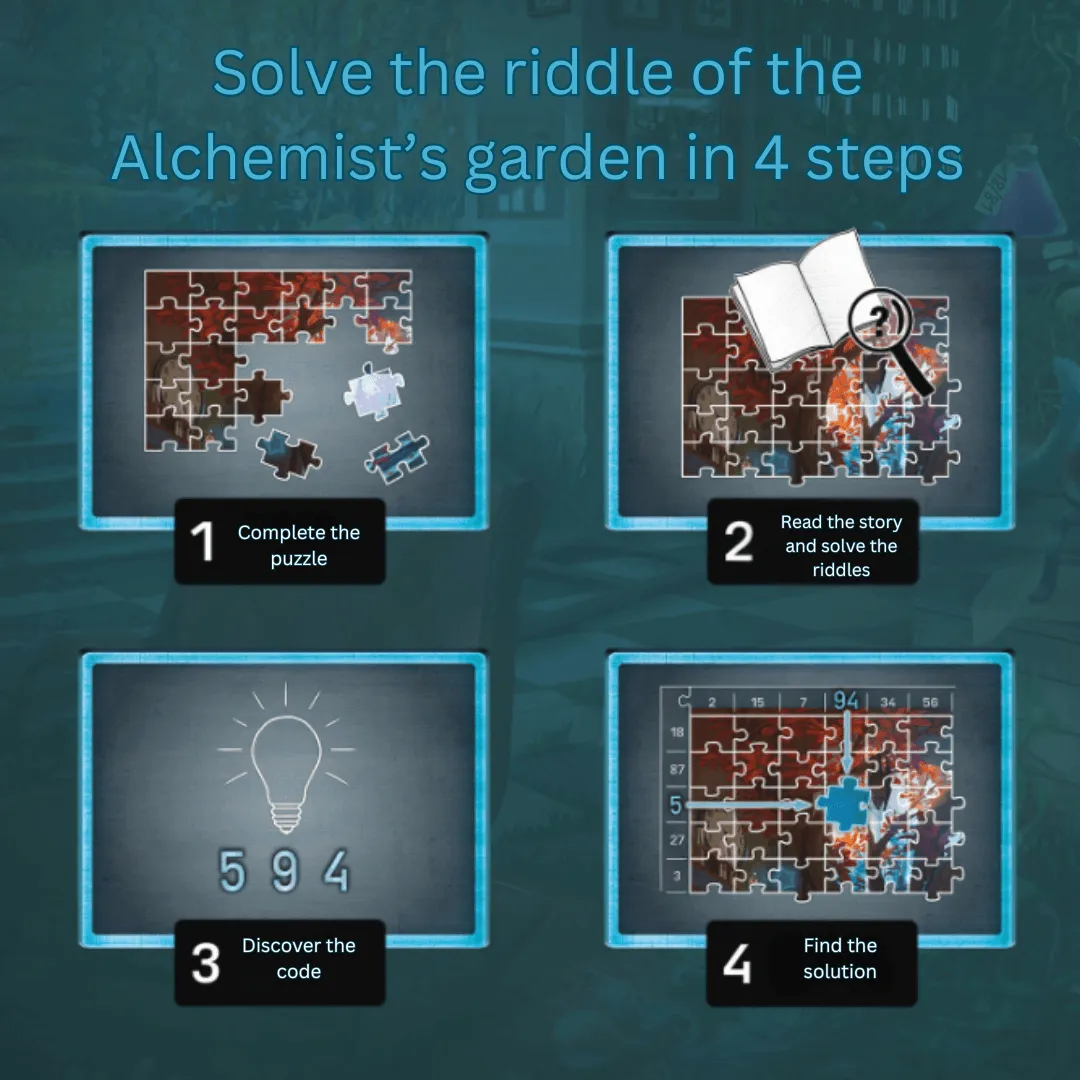 Kosmos EXIT Puzzle Alchemist's Garden pussel trädgård