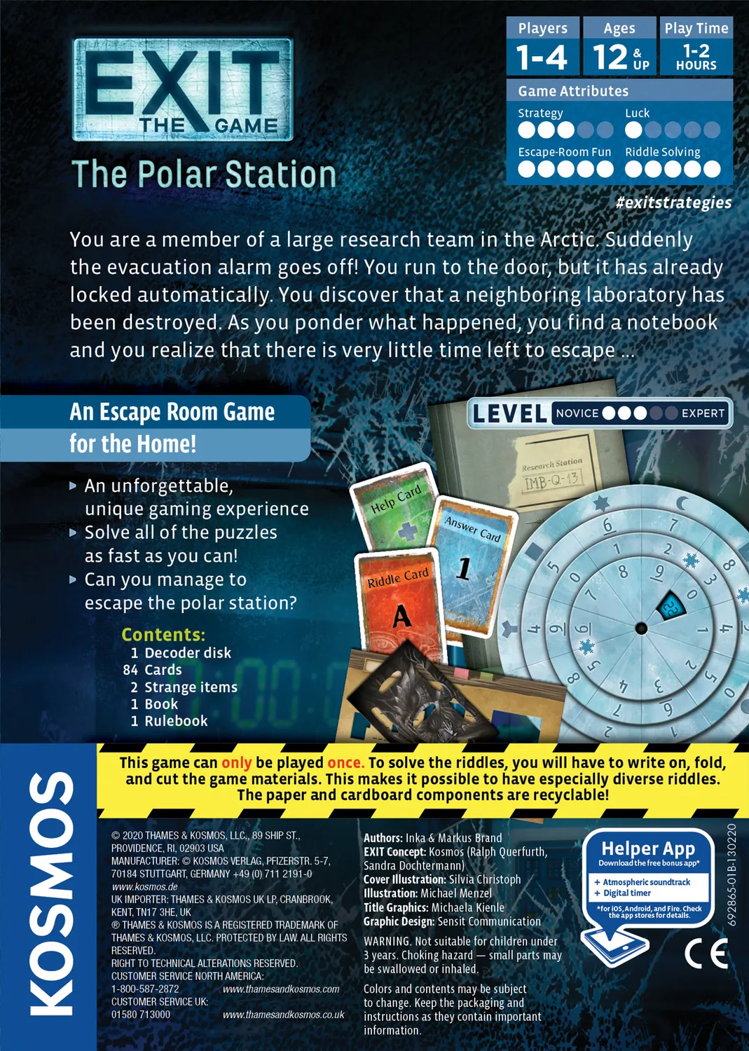 Kosmos EXIT Polar Station escape spel vuxna