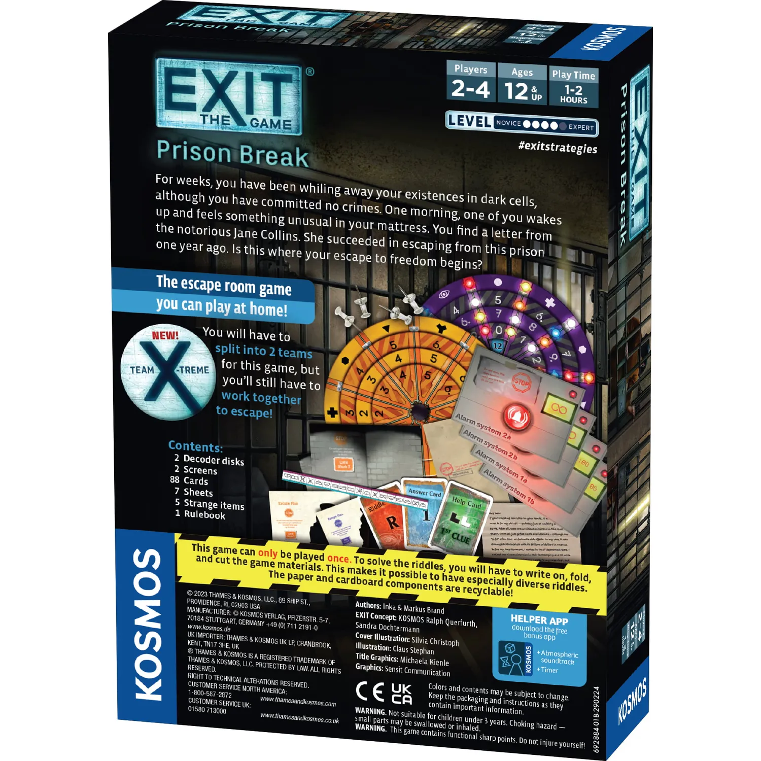 Kosmos Games EXIT Prison Break escape-spel kortspelet