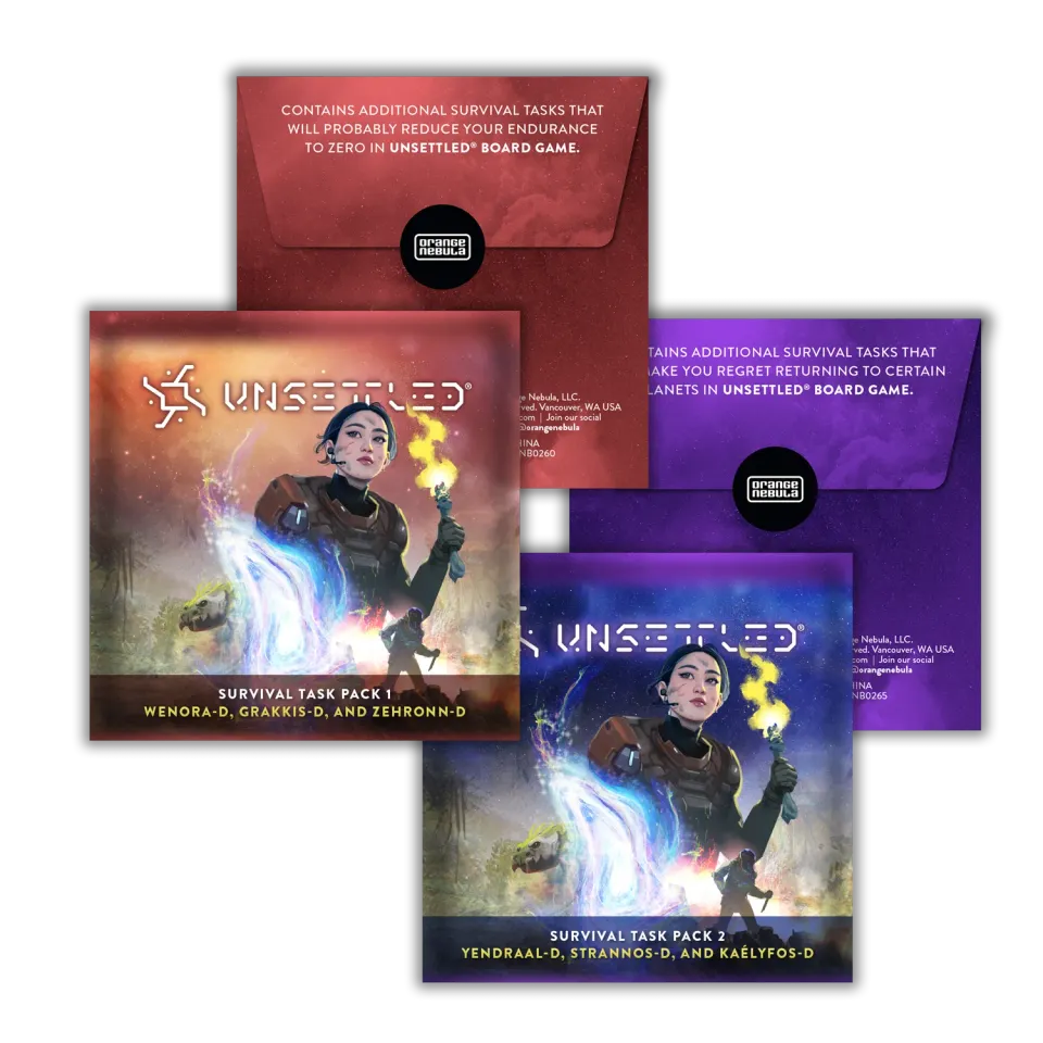 Orange Nebula Unsettled Survival Task Pack expansion 6 planeter
