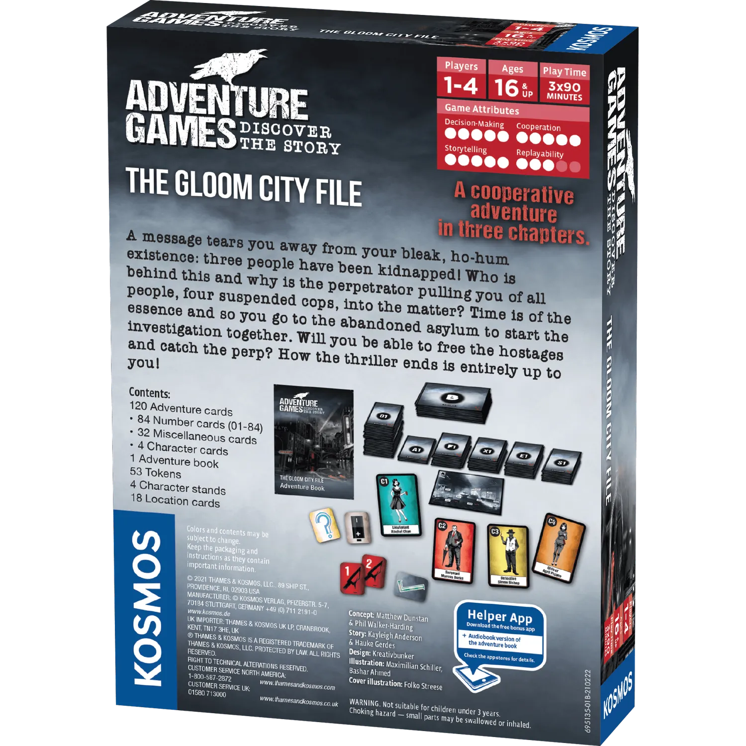 Kosmos Adventure Games Gloom City File äventyrsspel
