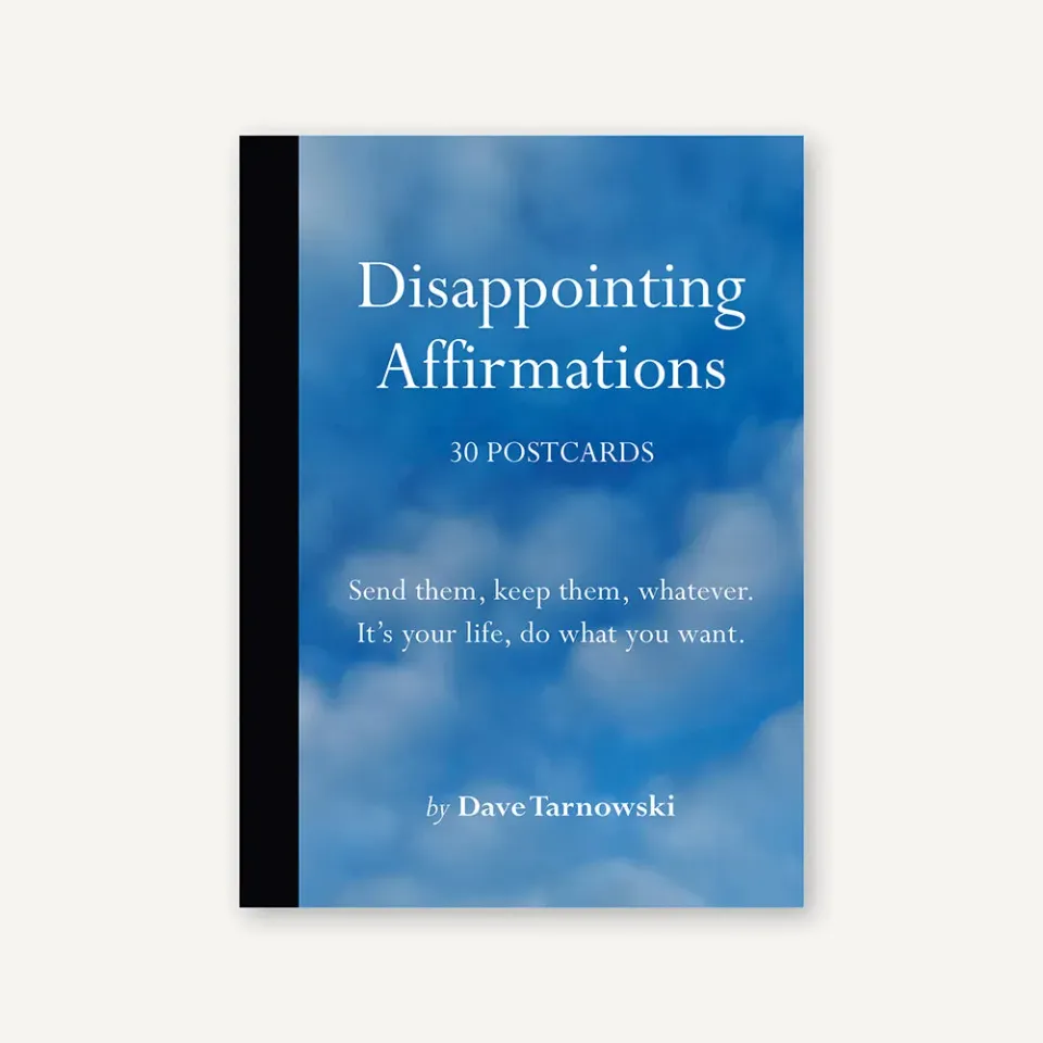 Games Room Disappointing Affirmations 30 Postcards vykort 30-pack sarkastiska