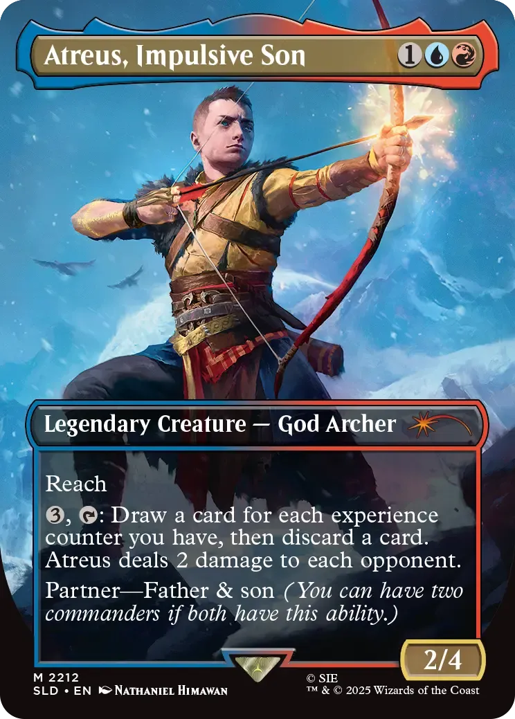 Magic Secret Lair God of War Norse kortset foilutgåva