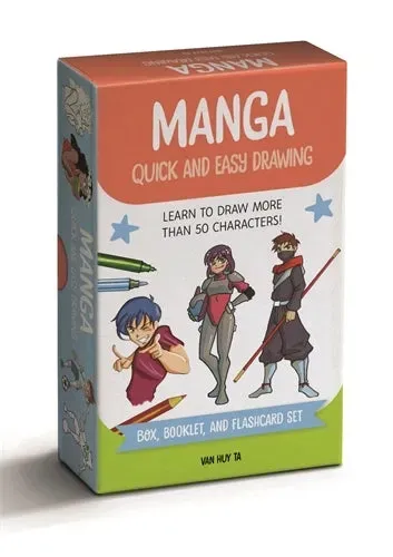 Dragon's Lair Manga Quick And Easy Drawing Deck ritkort 52-pack