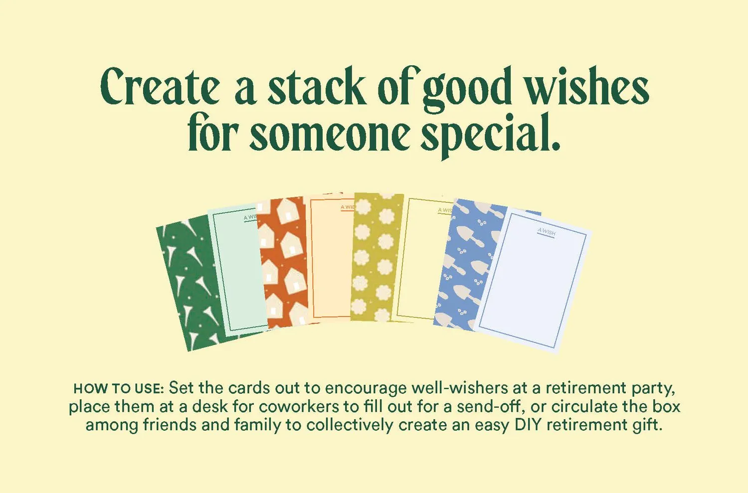 Games Room Wishes Retirement kortset 50-pack pension