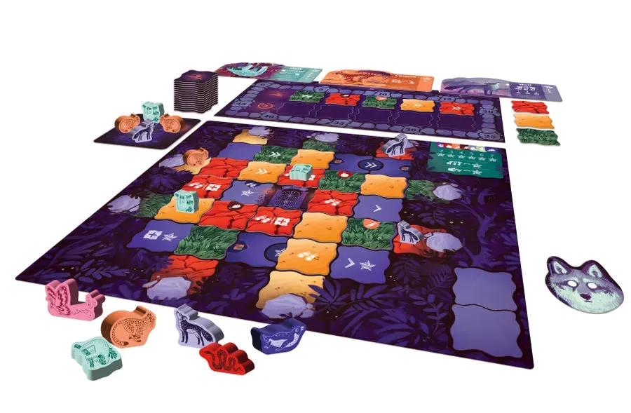 Night at the Zoo brädspel tile placement 1-4 spelare