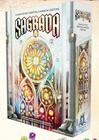 Sagrada 2nd Edition tärningsspel 1-4 spelare mosaik