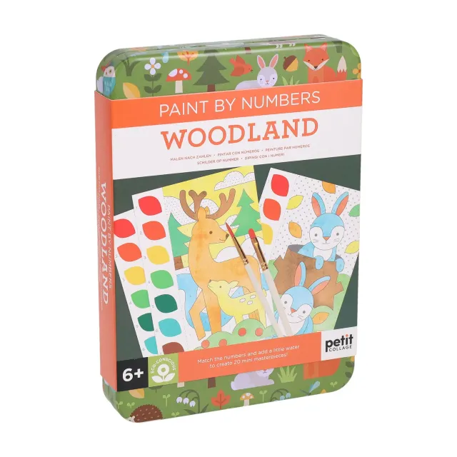 Games Room Paint by Numbers Woodland målarbok skog