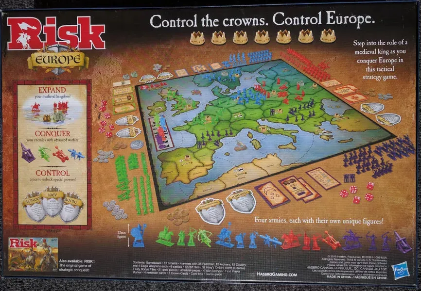 Dragon's Lair Risk Europe strategispel 2–4 spelare