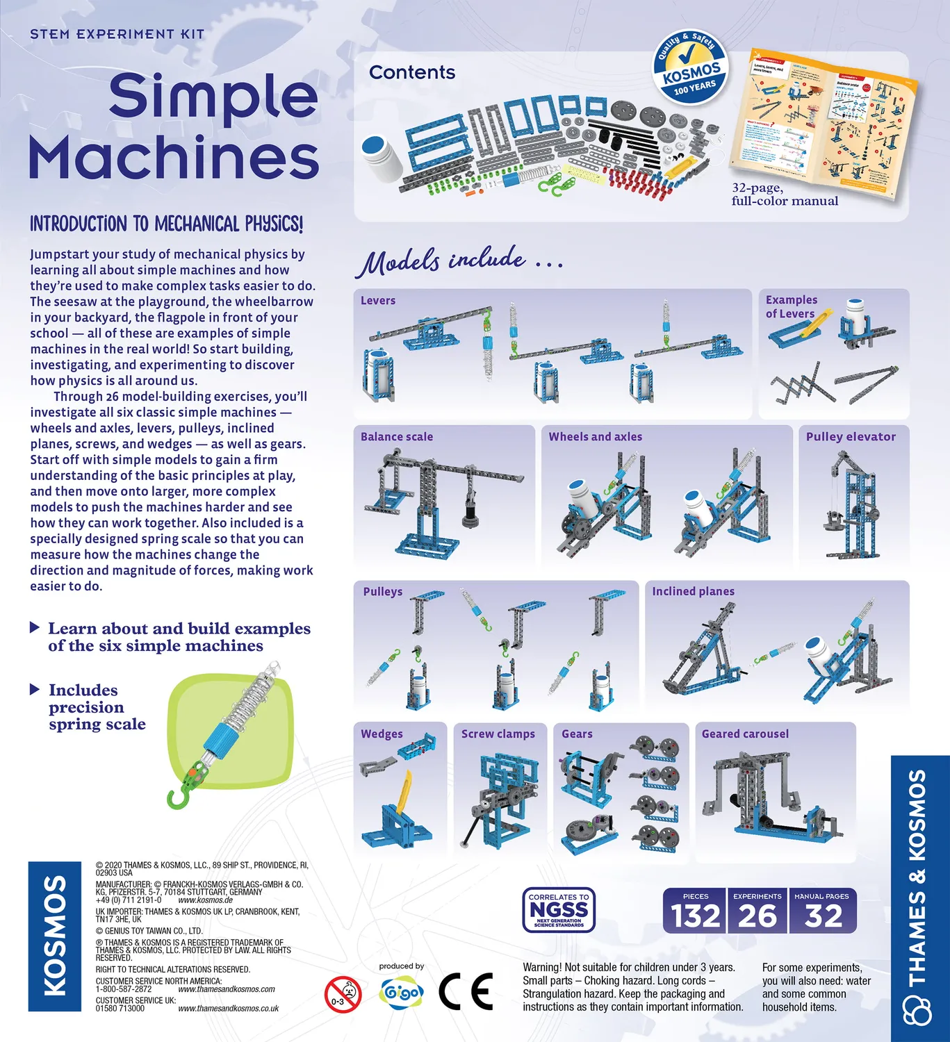 Kosmos Games Simple Machines experimentlåda fysik