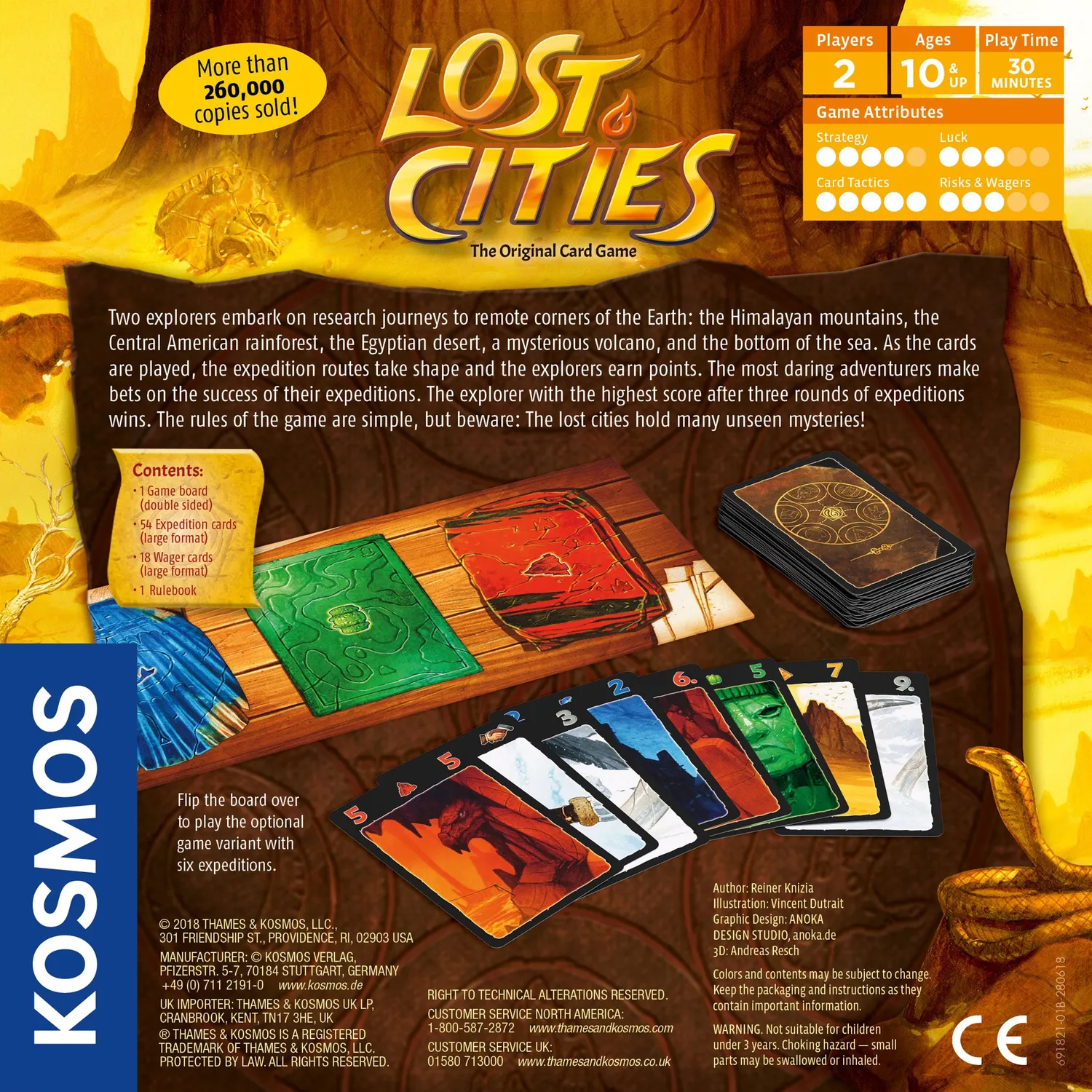 Kosmos Lost Cities kortspel 6:e expeditionen