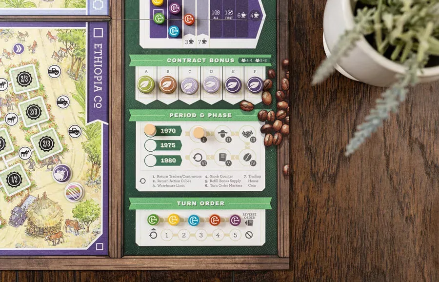 Dragon's Lair Coffee Traders strategispel 2-5 spelare tungt