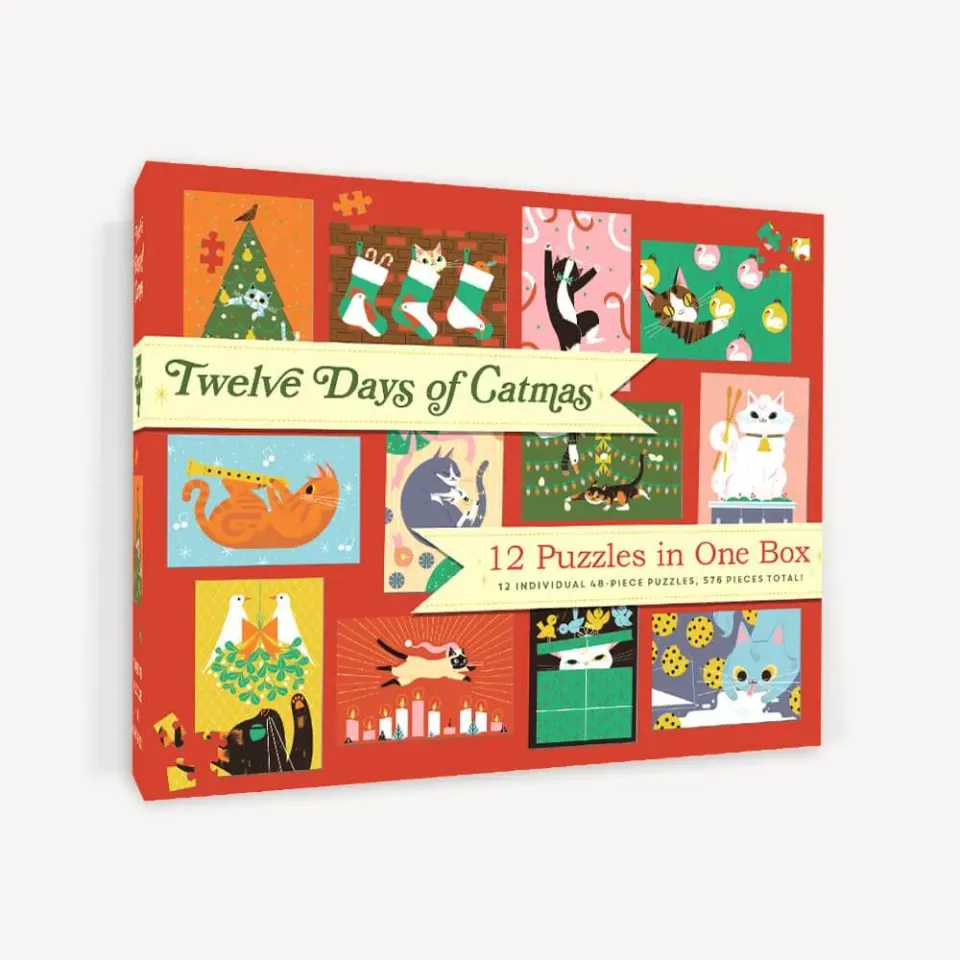 Games Room Twelve Days of Catmas pussel 12-pack 576 bitar