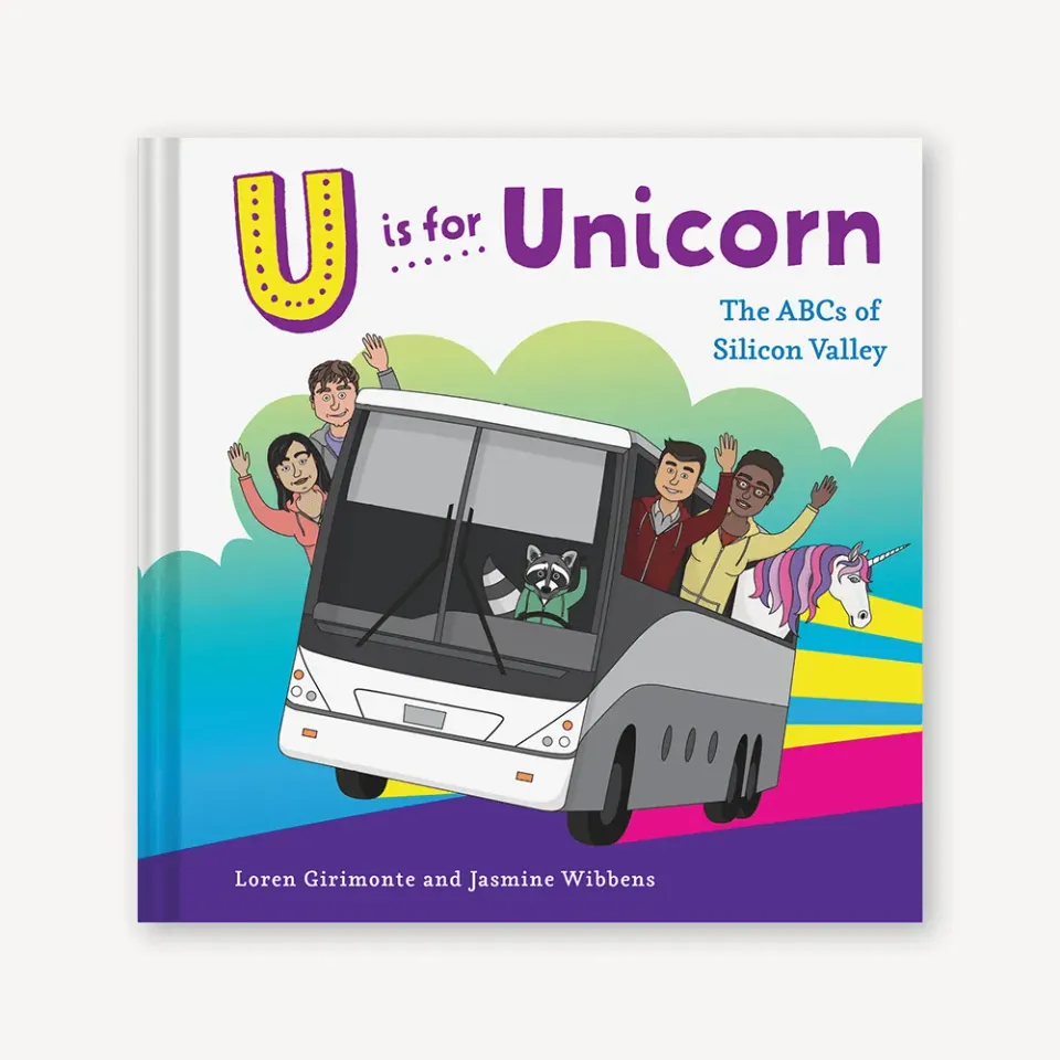 Games Room U is for Unicorn abc-bok Silicon Valley humor