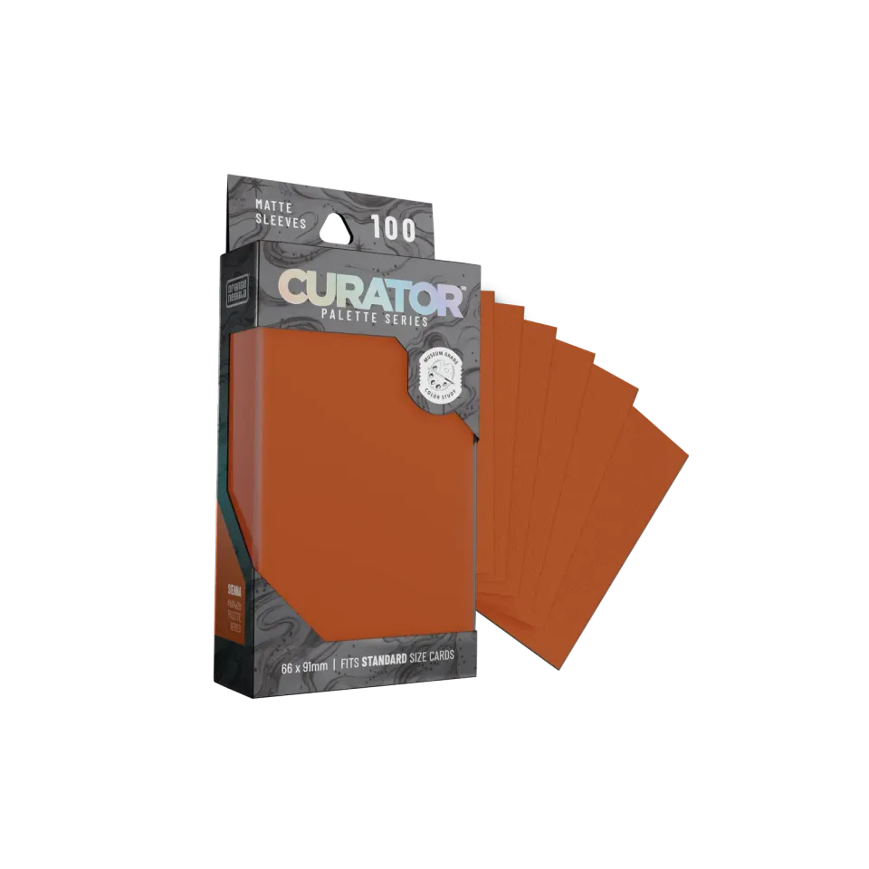 Orange Nebula Curator Palette Sienna kortfodral 100-pack röd