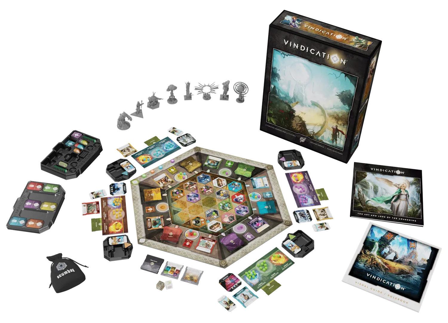 Orange Nebula Vindication Base Game brädspel grundspel 2-5 spelare